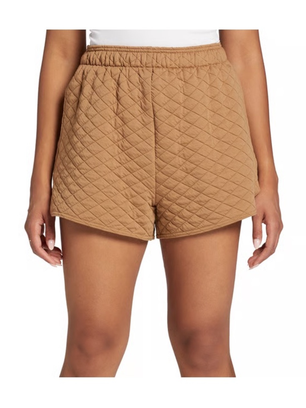 DSG Quilted Brown Athletic Lounge Shorts Size Medium